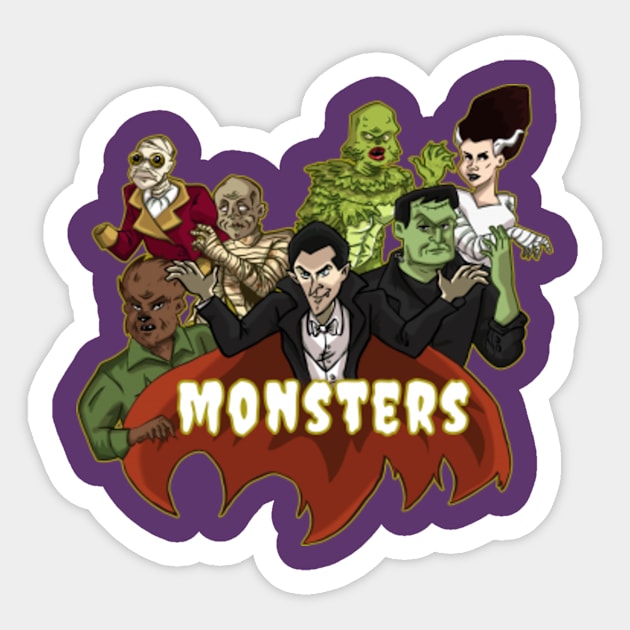 Classic Monsters Sticker by ClairesGreetings